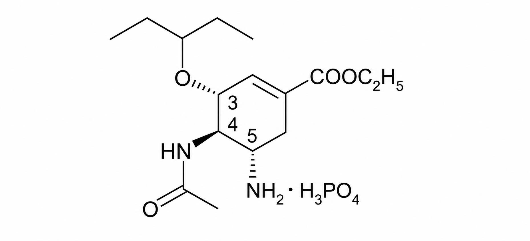 Structural Formula of Oseltamivir Phosphate, Drug Substance